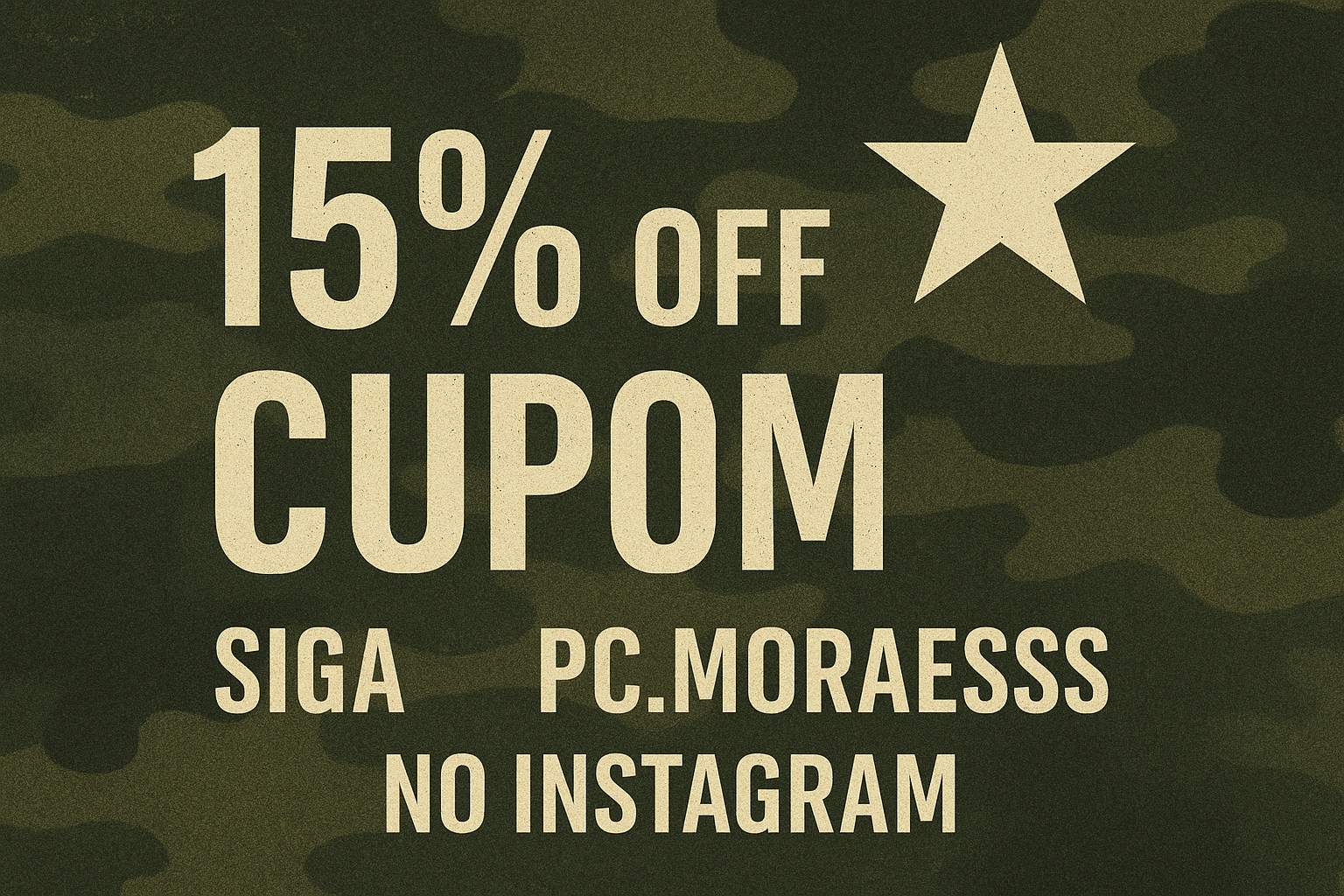 Desconto Patriota: 15% OFF!